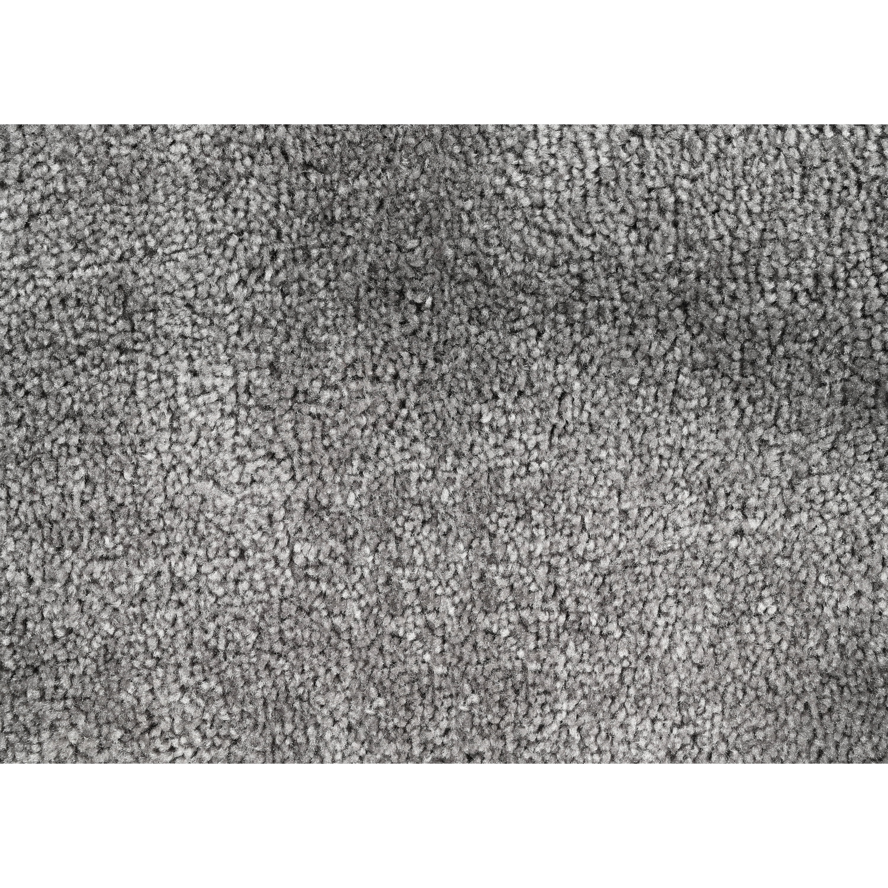 Garland Rug Traditional Washable Bath Rug Set, 2 Piece Set (17"x24" Bath Rug, & 21"x34" Bath Rug) Medium Gray