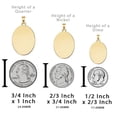 thumbnail image 2 of PicturesOnGold.com Scapular Religious Medal Oval - 1/2 X 2/3 Inch Size of Dime, Sterling Silver, 2 of 2