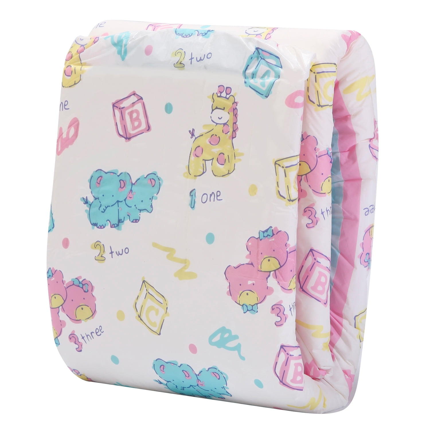 Littleforbig Vintage Baby Adult Diaper 10 Pieces (Medium 28"-38")