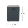 thumbnail image 3 of Mayfair Lightweight Concrete Outdoor Tank Holder Side Table, Dark Gray, 3 of 8