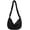 Black, variant on Corduroy Hobo Bag for Women Sling Crescent Bag Crossbody Casual Lightweight Dumpling Bag Corduroy Half Moon Tote Bag