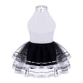thumbnail image 2 of inhzoy Robe de Danse Ballet en Tulle à Sequins pour Filles, Performance Jazz Latine, Argent 8, 2 of 7