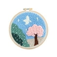 thumbnail image 2 of Punch Embroidery Starter Kits Punching Making for Beginner Tree, 2 of 8