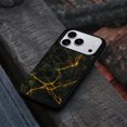 thumbnail image 4 of WIRESTER Shockproof Soft Rubber Cover Case for Apple iPhone 17 Pro 6.3" 2025, Black Marble Gold Veins, 4 of 5