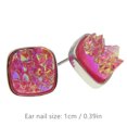 thumbnail image 2 of Jumpingount Pendientes de tuerca elegantes, estilo Simple, accesorios de decoración de moda, pendientes de tuerca brillantes con estilo, adorno de vestir Type3 NO3 Jumpingount AP010661-06B, 2 of 6