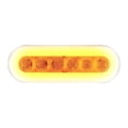 thumbnail image 2 of " Halo " Clear Amber LED 6" Oval Trailer Truck Turn Signal Marker Light Kits, 2 of 5