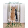 thumbnail image 2 of 36" Tall Gate  Pressguard P7 29-48" Auto Close Mounted Dog For Stairs Doorways & Hallway Protector Beasy Walk Thru Pet White, 2 of 9