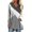 Light Gray, variant on Long Sleeve Shirts for Women 2026 Spring Fall Casual Geometric Printed V Neck Oversized Shirt Tunic Blouse