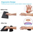 thumbnail image 2 of Almohadilla para reposamuñecas para teclado y reposamuñecas para ratón para computadora portátil de juegos, juego de espuma viscoelástica para escribir fácilmente y aliviar lastimarse las manos y el Namotu CZDZ-HY16, 2 of 7
