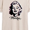 thumbnail image 3 of Marilyn Monroe - Paint Splatter Relaxed Fit T-Shirt, 3 of 5