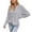 Gris, variante sur Qertyioot Cardigans pour Femmes, Mode Femme Bouton Réversible Manches Longues Tricot Ample Hauts Blouse