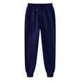 thumbnail image 4 of Gibobby Women's Casual Loose Wide Leg Cozy Pants Yoga Sweatpants Comfy High Waisted Sports Athletic Lounge Pants with Pockets(Navy,3XL), 4 of 4