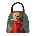 thumbnail image 1 of Lsque Rusty Rocket Launch Print Lunch Bag, Insulated Lunch Box, Small Leakproof Cooler Food Lunch Containers Reusable High Capacity Lunch Tote Bags, 1 of 6