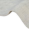 thumbnail image 3 of Tufty Home Coastal Hand Woven Area Rug Grey & Ivory Flatweave Lattice Wool Rug 3' x 5', 3 of 5