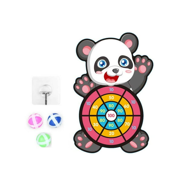 Bewildely Tablero de dardos de bola pegajosa de plástico para niños, juego de deporte interactivo para interiores y exteriores, juguete para cumpleaños, Juguetes tipo 5 Bewildely FN011004-05