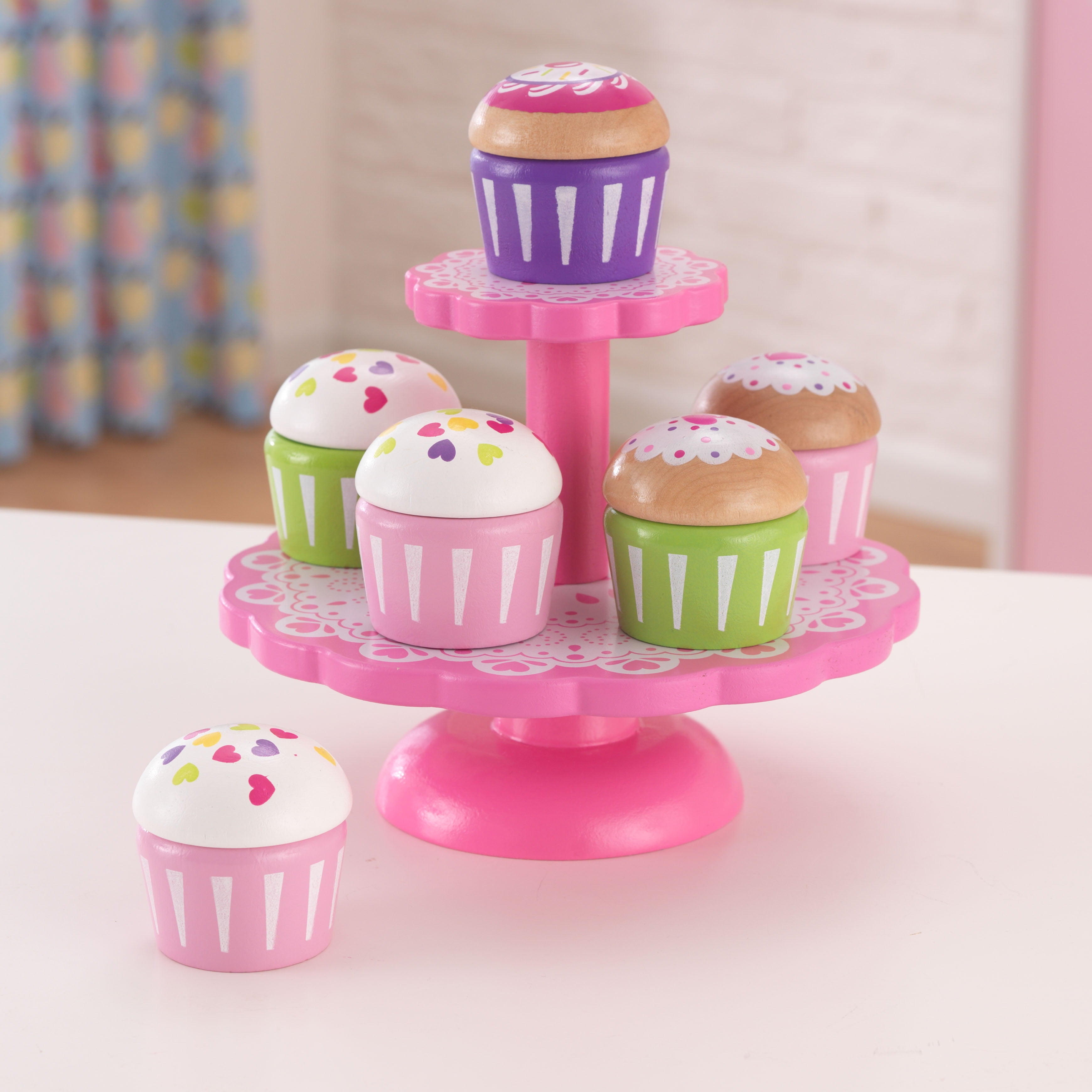 KidKraft Cupcake Stand with Cupcakes
