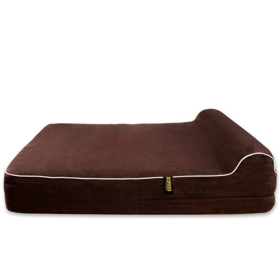 Dog Bed Replacement Cover for KOPEKS Memory Foam Beds - Brown - Extra Large