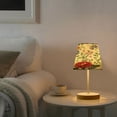 thumbnail image 4 of Table Lamp Small 5.9x10.8 Inches Table Lamps Night Light Tools & Home Improvement Bedroom Lamp Guest Room Lamp Study Lamp Office Lamp Beautiful Oil Flower Pattern, 4 of 7