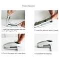 thumbnail image 3 of Desk Stapler, 20 Sheets Capacity Labor Saving Ergonomic Office Stapler for Office School Home, 3 of 8