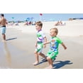 thumbnail image 6 of Disney Toy Story Toddler Boys' Swimwear 2-Piece Rash Guard and Swim Trunks Set Buzz Lightyear White, 6 of 7