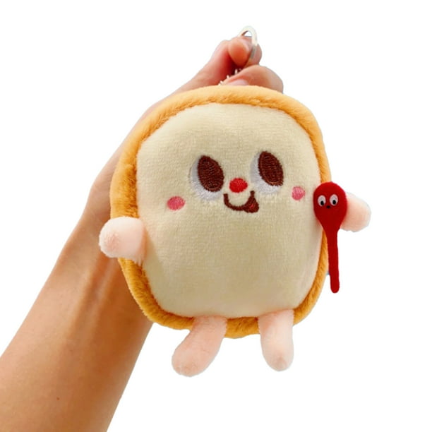 Mini Juguetes De Peluche De Comida Rellena, Llavero De Animales De Peluche Esponjosos Kawaii, Colgante Suave, Mini Llavero De Felpa De Dibujos Animados, Llaveros De Dibujos
