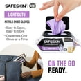 thumbnail image 3 of Guantes desechables de nitrilo SAFESKIN, paquete de 200 unidades, tamaño mediano, 3 of 5