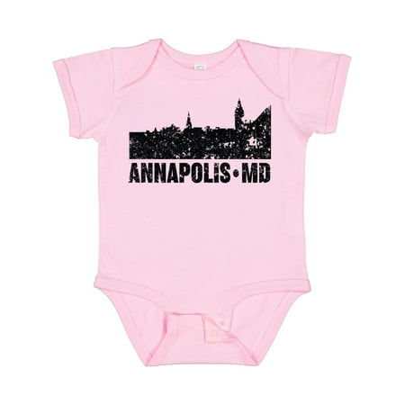 

Inktastic Annapolis Skyline Grunge Gift Baby Boy or Baby Girl Bodysuit