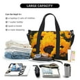 thumbnail image 4 of Travel Duffle Bag Flower Bush Sunflower Travel Tote Bags Carry on Luggage Waterproof Weekender Bags with Top Handle Adjustable Shoulde Strap for Travel Gym, 4 of 5