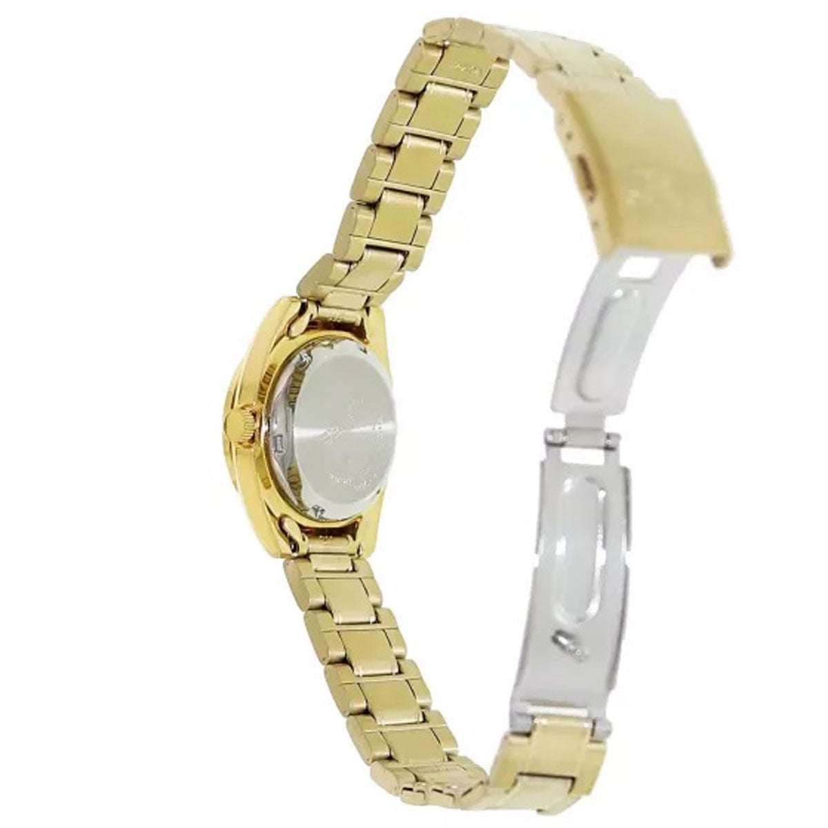 Seiko 5 Sports Automatic Gold Dial Ladies Watch, Gold-Tone Seiko 5 Sports Automatic Gold Dial Ladies Watch, Gold-Tone