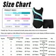 thumbnail image 7 of CHICTRY Girls Ballet Dance Set Youth Gymnastics Outfit Shiny Rhinestone Tank Leotard with Boxer Shorts Suit Rose Hearts 8, 7 of 7
