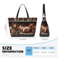 thumbnail image 4 of Easygdp Cat Asleep Among Flowers Bolsa de Viaje de Playa de Gran Capacidad, Bolsa Tote Perfecta para la Playa, Escapadas de Fin de Semana y Viajes, 4 of 7