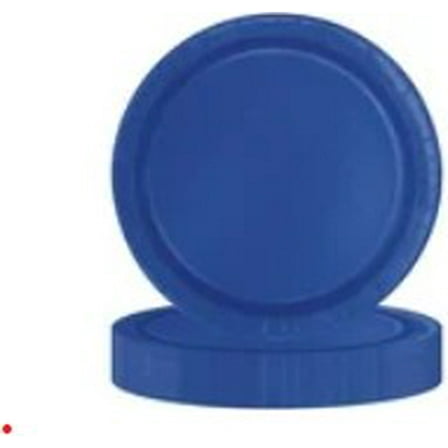 24 Electric Blue 7" Plates