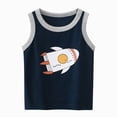 thumbnail image 2 of NIEWTR Toddler Summer Clothes Boys Tank Tops Cotton Basic Undershirts Summer Athletic Sleeveless Shirts for Kids Spring Summer Basics(A-Blue,6-7 Years), 2 of 6
