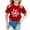 Red, variant on Hiijoy Infant Girl Father's Day Graphic T-Shirt Summer Short Sleeve T Shirt, Sizes 18M-8Y