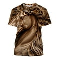 thumbnail image 5 of ZCFZJW 3D Horse Print T-Shirts for Men Big and Tall Regular Fit Casual Summer Short Sleeve Western Shirts Vintage Print Daily Vacation Tees Tops Multicolor#04 L, 5 of 6
