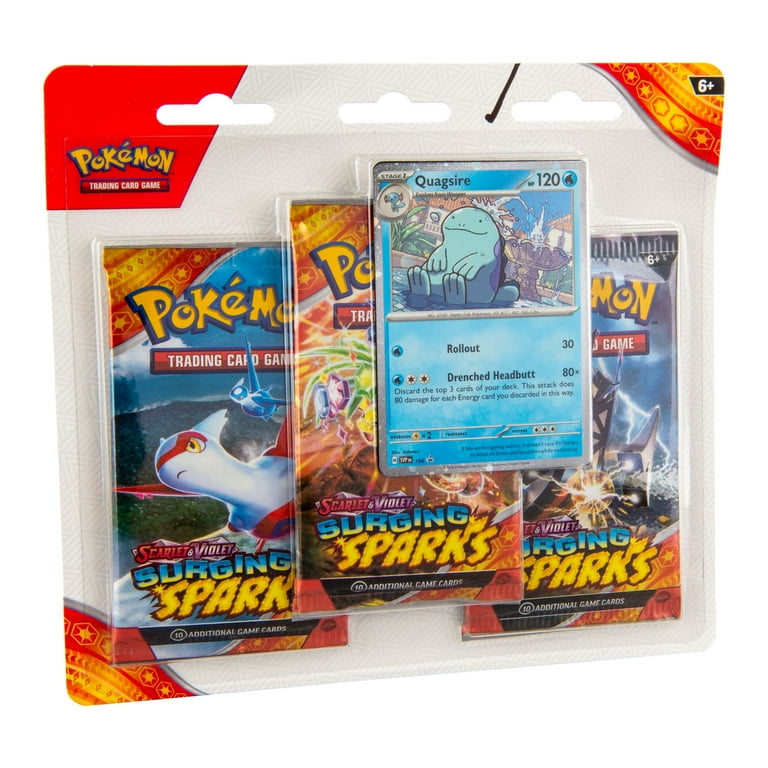 Pokemon Trading Card Games Scarlet & Violet 8 Surging Sparks 3Pk Blister  Quadsire - Walmart.com
