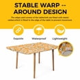 thumbnail image 4 of Spring Botanical Table Cloths for 5 Foot Rectangle Tables, Watercolor Floral Flowers Botanical Yellow Patio Waterproof Elastic Fitted Tablecloths, Washable Rectangular Table Cover for Camping, 4 of 8