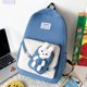 thumbnail image 3 of Mochila casual de moda Mochila linda con cremallera Mochila de gran capacidad con adorno de conejo JShteea Para Estrenar, 3 of 8