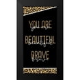 thumbnail image 2 of Allen, Kimberly 14x24 Black Modern Framed Museum Art Print Titled - Beautiful Leopard 1, 2 of 5