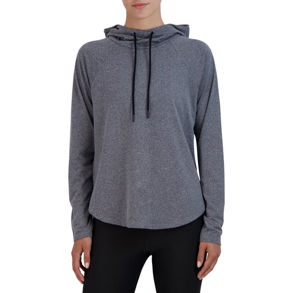 BCBG Paris Women's Melange High-Low Hoodie