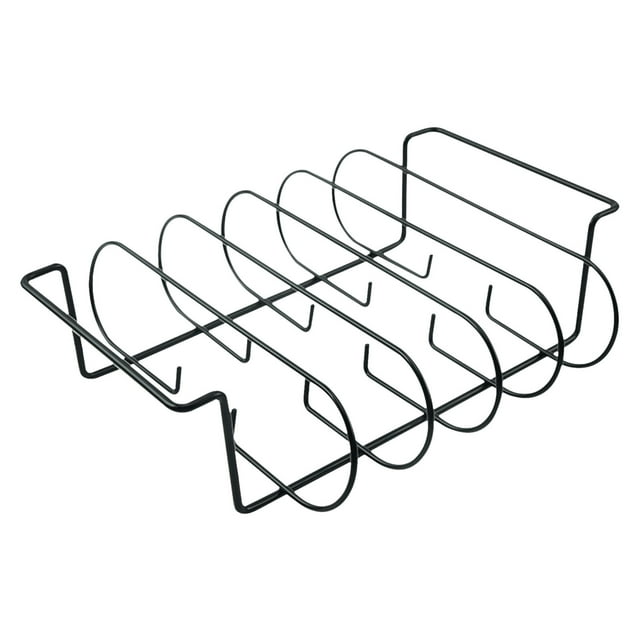 Vwrxbz Spareribs Grill Rib Rack for Gas r Charcoal Grill Holds 5 Racks of Ribs