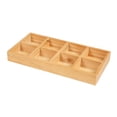 thumbnail image 1 of Caja de almacenamiento de madera con 8 compartimentos para organizar encimeras y clasificar., 1 of 9