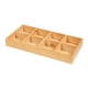 thumbnail image 1 of Caja de almacenamiento dividida de madera Organizador dividido Organización de mesa Ahorro de espacio, 1 of 9