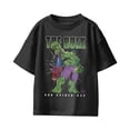 thumbnail image 2 of Marvel Comics Hulk Spider And Pizza Youth T Shirt (Black, XS-XL), 2 of 4