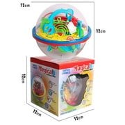 Interactive 3D Maze Puzzle Game Set for Educational Brain Teaser and Learning Development