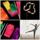 thumbnail image 2 of 10pcs Cintas de la danza del rendimiento de la danza de las cintas de la gimnasia del satén portátil, 2 of 6