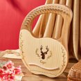 thumbnail image 2 of Natural Wooden 19-String Lyre Harp with Box Body, Tuning Wrench, 3 Random Color Picks, Extra Strings, Sticker & User Guide - Acoustic Instrument for Beginners (Available in Coffee/Blue Options), 2 of 6