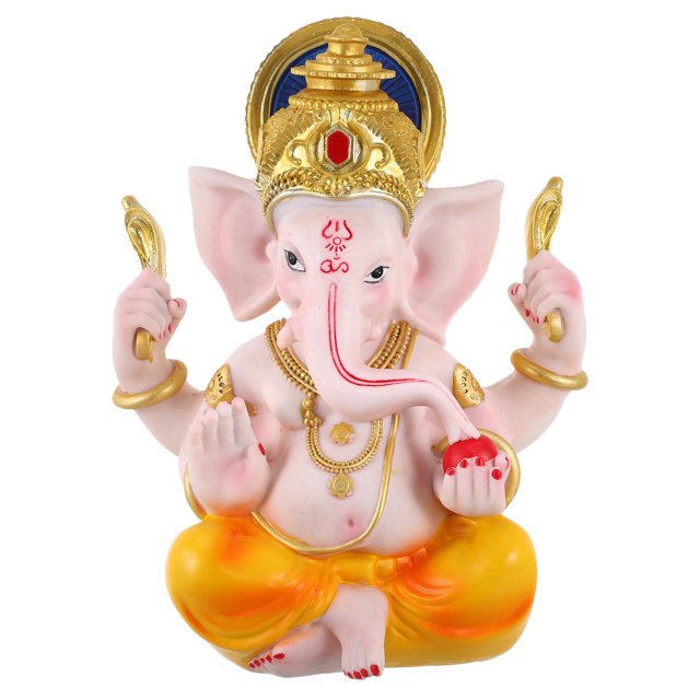 MasteelfCA Ornement en Résine Ganesha Éléphant Statue Bouddha Décoration Hindoue