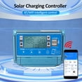 thumbnail image 2 of Riwcyla WiFi+BT 40A Solar Controller 12V/24V/36V/48V/60V Charging Controllers LCD Display Dual USB 5V Output Controller APP Remote Control Solar Charge Controller, 2 of 6