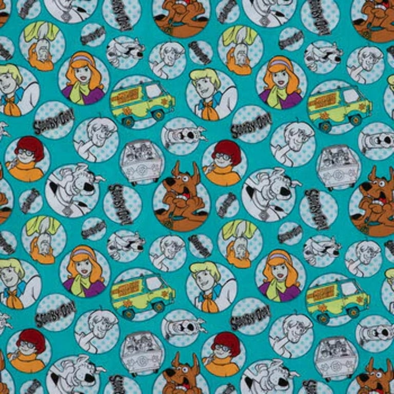 Scooby Doo The Gang Cotton Calico Fabric